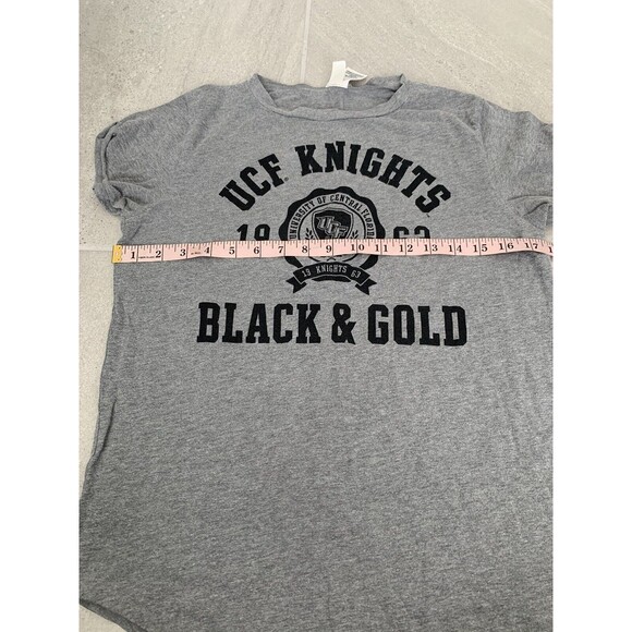 Womens Gray UCF University Of Central Florida Black Knights T Shirt Size S - Picture 2 of 4
